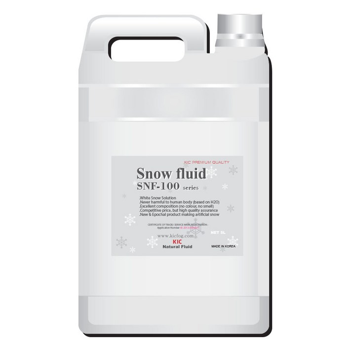 국내생산 SNF100 스노우액 스노우용액 KIC 스노우머신 인공눈 Fake Snow 눈송이 snow flake 5.2L
