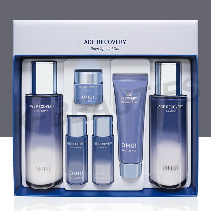 오휘 에이지 리커버리 기초 2종 기획세트 4종 여행용 키트 포함