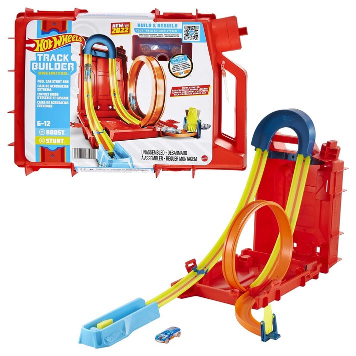 핫 휠Hot Wheels 트럭 빌더 스턴트 박스미니카 1대 포함 미니카6세 HDX78 핫 휠Hot Wheels 트럭 빌더 스턴트 박스미니카 1대 포함 미니카6세 HDX78