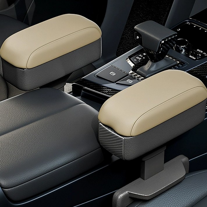 하루꿈 차량용 팔걸이쿠션 현대 키아 팔꿈치쿠션 틈새 수납 자동차 컵홀더