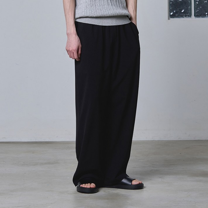 에이지오디 와이드 밴딩 슬랙스 데일리 남녀공용 바지 팬츠 사계절 캐주얼 와이드팬츠