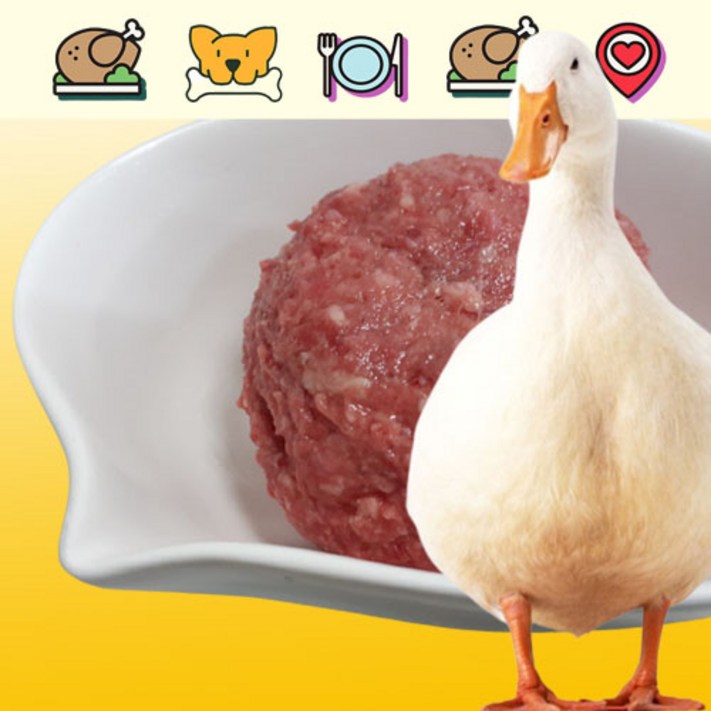 펫바프 펫푸드 강아지생식 통오리 100 제품 1kg 수제자연식 강아지생식 오리생식 화식