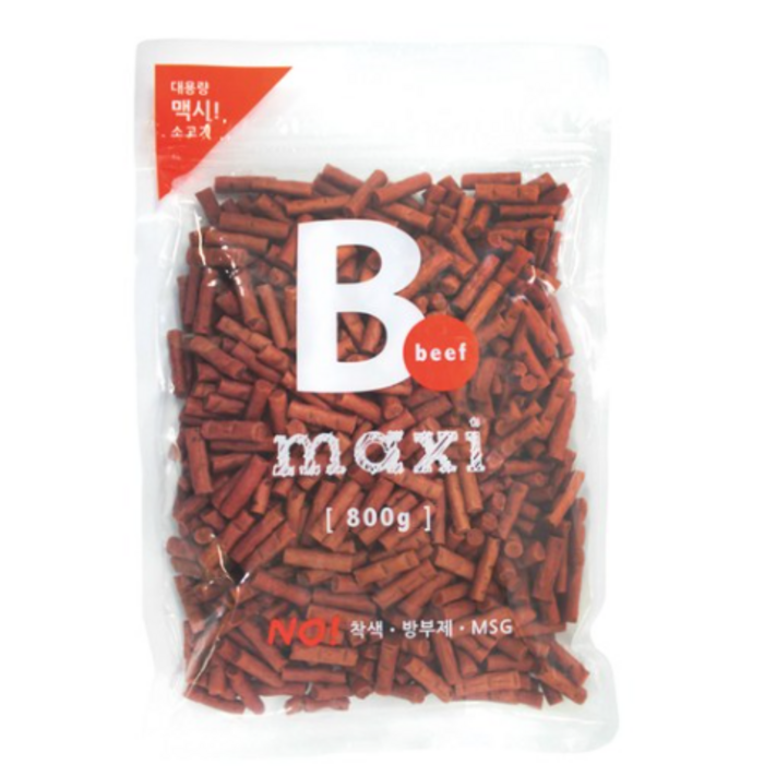 맥시 대용량 반려견 간식 800g