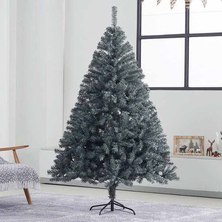 아웃팅 무장식 크리스마스트리 풍성빽빽트리, 그레이