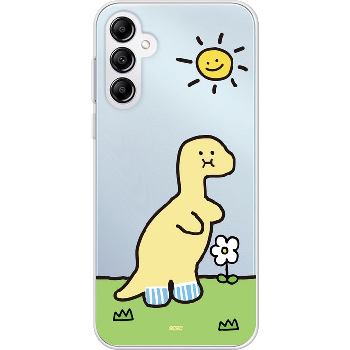 코쿼드 9C9C 양말공룡 피크닉 클리어 휴대폰 케이스