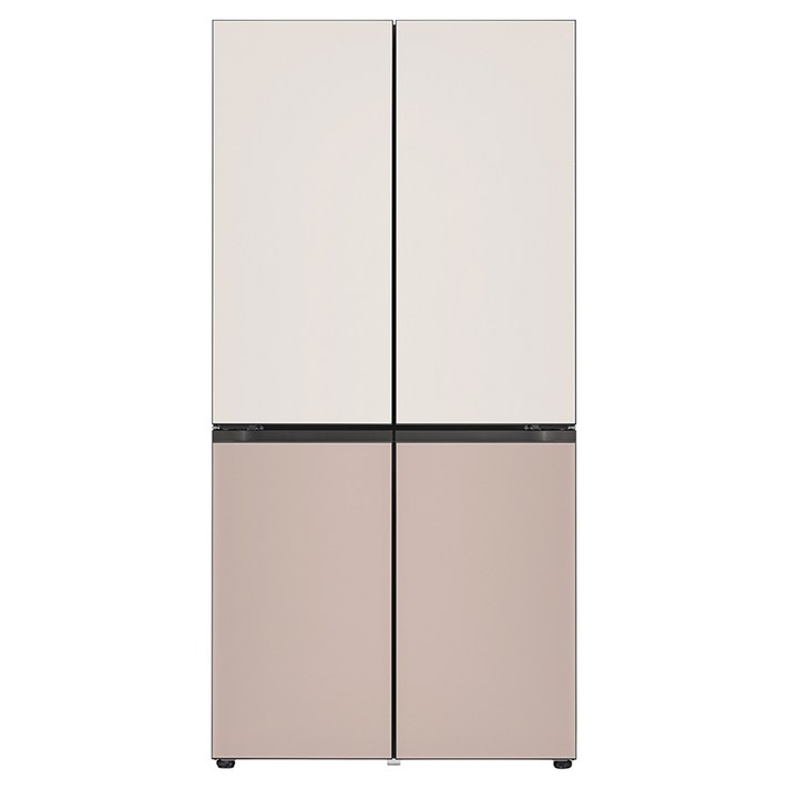 LG전자 색상선택형 디오스 오브제컬렉션 STEM 베이직 Fit 앤 Max 상냉장 하냉동 601L 4도어 양문형 냉장고 방문설치, M626GGA052S