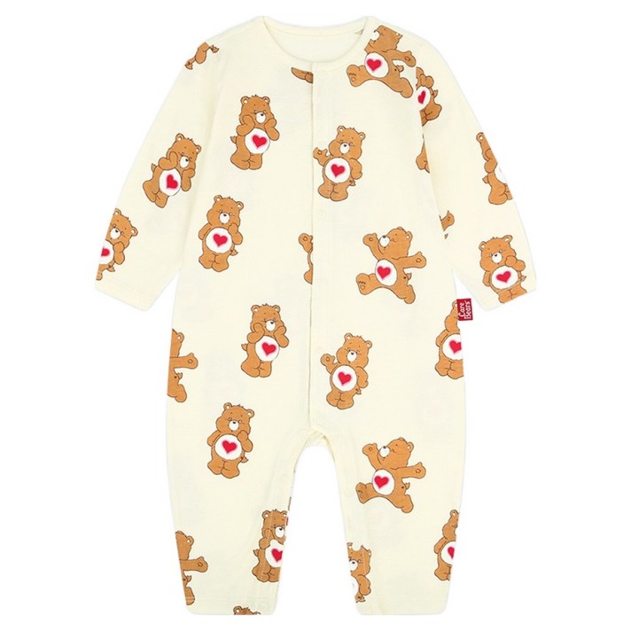 케어베어 유아용 오가닉 긴팔 바디수트
