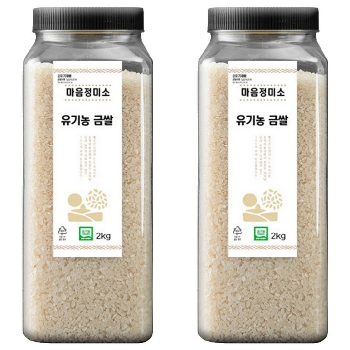 마음정미소 유기농 금쌀 백미, 2kg, 2개, 상등급