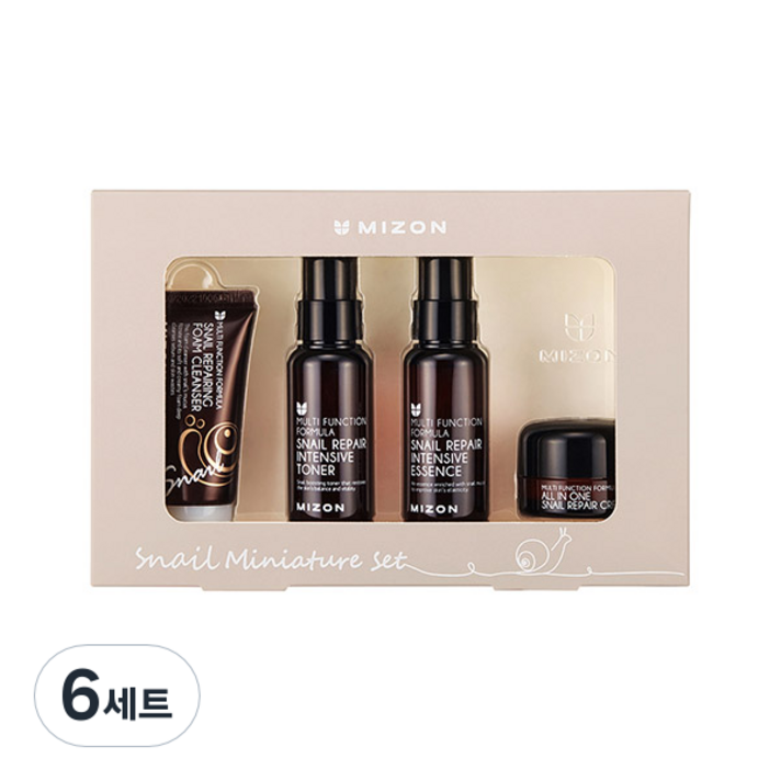 미즈온 스네일 리페어 라인 미니어쳐 여행용 4종 세트, 6세트
