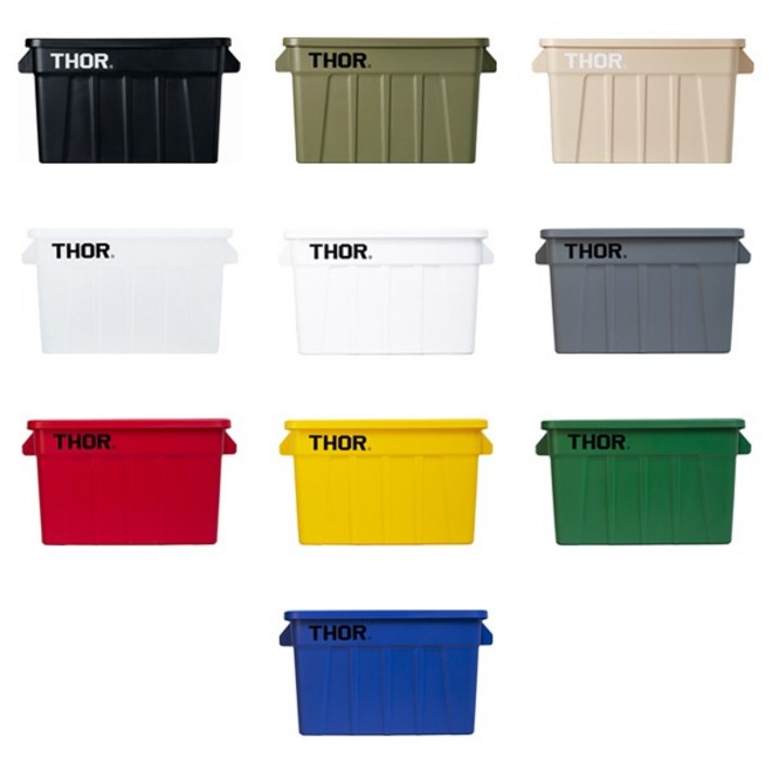 트러스트 토르 사각 컨테이너 75L 세트뚜껑포함, 초록, 1개