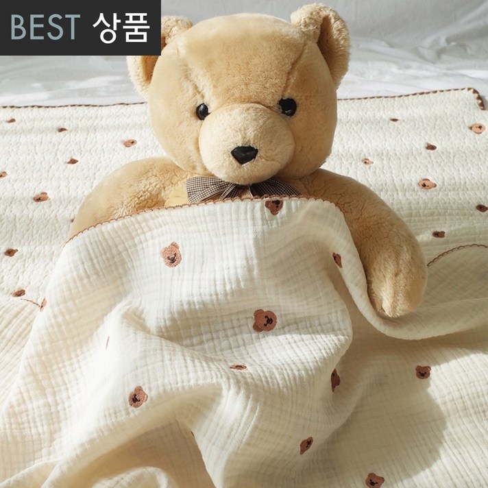 미니치즈샵 100 국내산 프리미엄 순면 원단 공장직영제작인증 3중 거즈블랭킷, 02.무지 아이보리 미니치즈샵 100 국내산 프리미엄 순면 원단 공장직영제작인증 3중 거즈블랭킷, 02.무지 아이보리