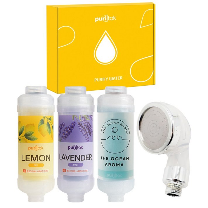 퓨리탁 비타민 샤워필터 BEST 3종세트  미니헤드 선물용