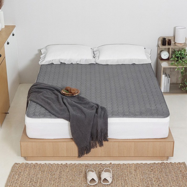 전자파없는 국내생산 3H한일온열기 초극세사 EMF 워셔블 그래핀 탄소매트 온열 전기매트 침대 전기장판 캠핑, 4.킹분리