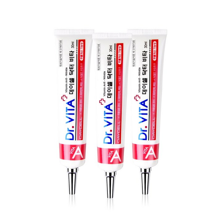 닥터비타 피부 탄력 주름개선 레티놀 비타민 A 크림, 3개, 30ml