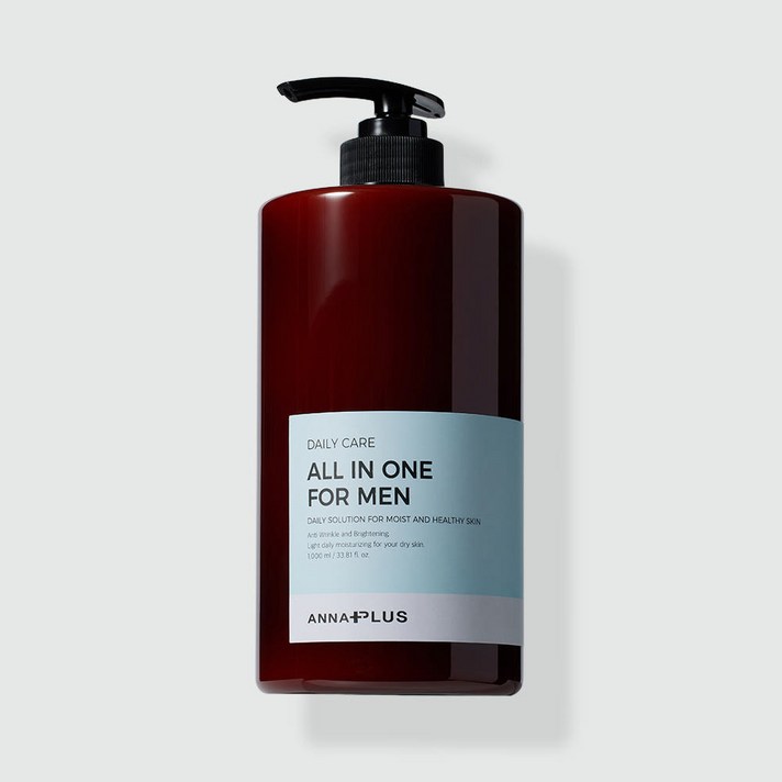 안나플러스 4GF 남자 올인원 1,000ml 스킨 로션 남성 주름 미백 화장품 에센스, 1000ml, 1개