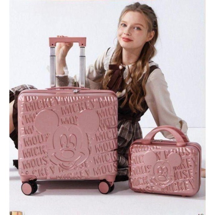 기내용 하드 캐리어 미키 마우스 여행 가방 경량 하드케이스