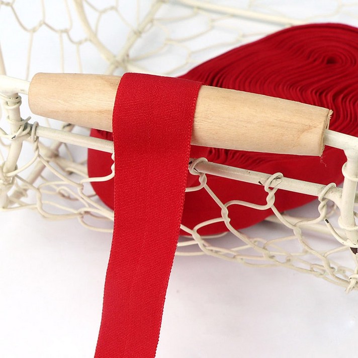 리본 허리 DIY 바이어스 가장자리 바느질 바인딩 탄성 로프 파이핑 밴드 의류 코드 테이프 20MM 트리밍