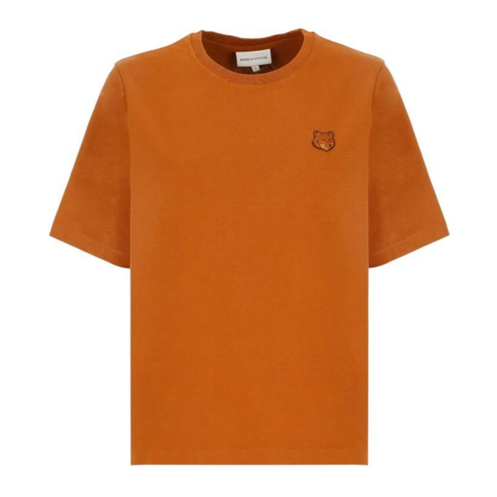 공식정품 메종키츠네 여성 반팔티 볼드폭스헤드 패치 컴포트 반팔 티셔츠 토바코