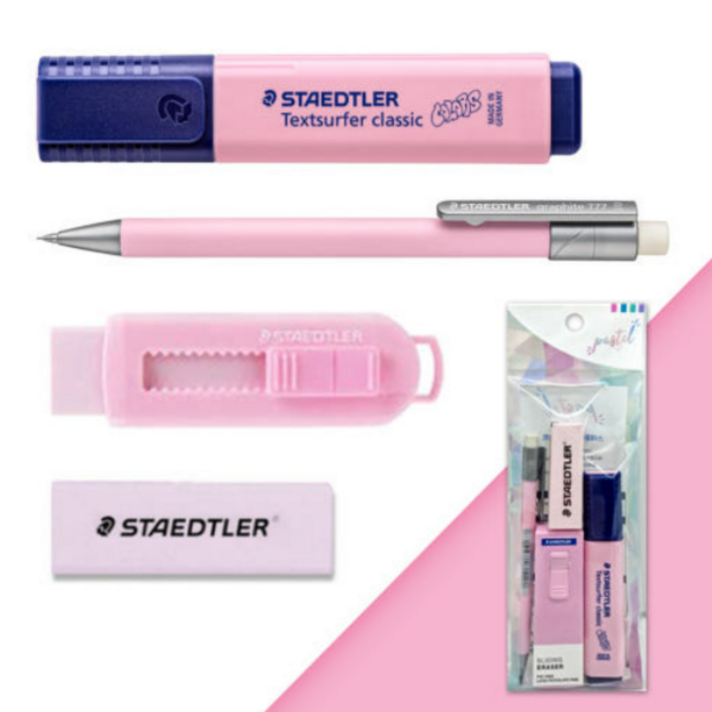 스테들러 학용품 문구 세트 어린이날 교회 학원, 파스텔 핑크, 1세트