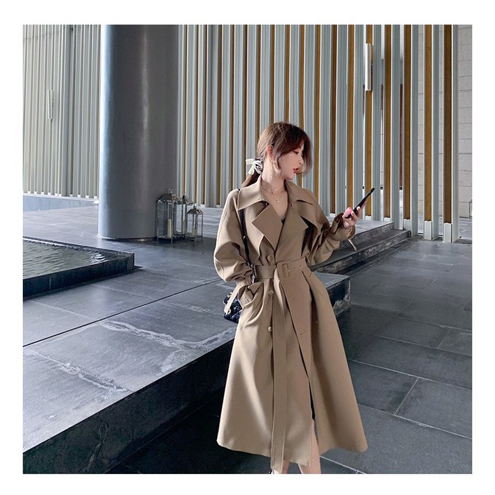 ANYOU 가을 트렌치코트 여성 코트 여성코트 오버사이즈 여성트렌치코트 초경량바람막이 ANYOU 가을 트렌치코트 여성 코트 여성코트 오버사이즈 여성트렌치코트 초경량바람막이