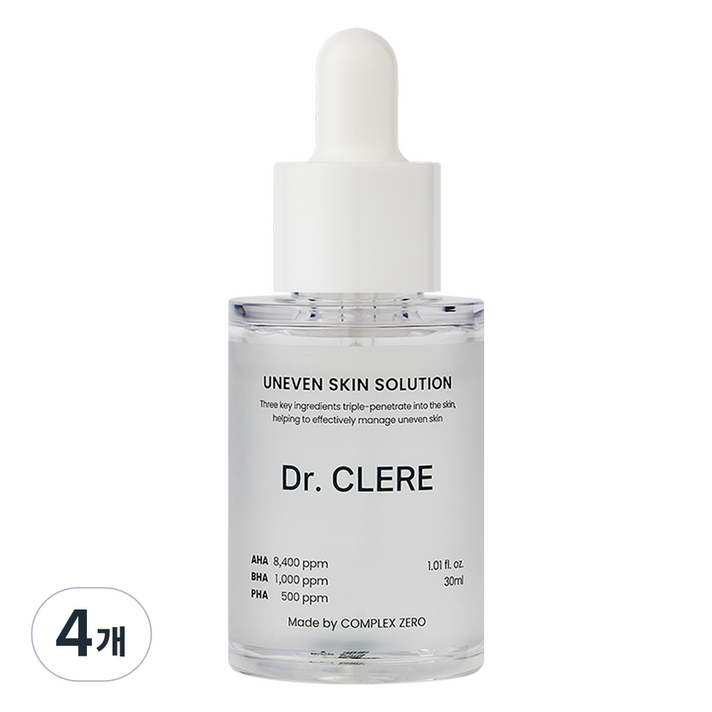 임상평가통과 닥터끌레르 오돌토돌 좁쌀 요철피부 솔루션, 4개, 30ml