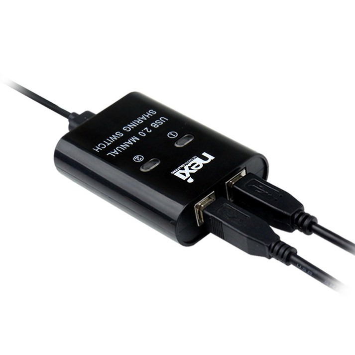넥시 USB 스위치 선택기 21, NXU221S, 1개 넥시 USB 스위치 선택기 21, NXU221S, 1개