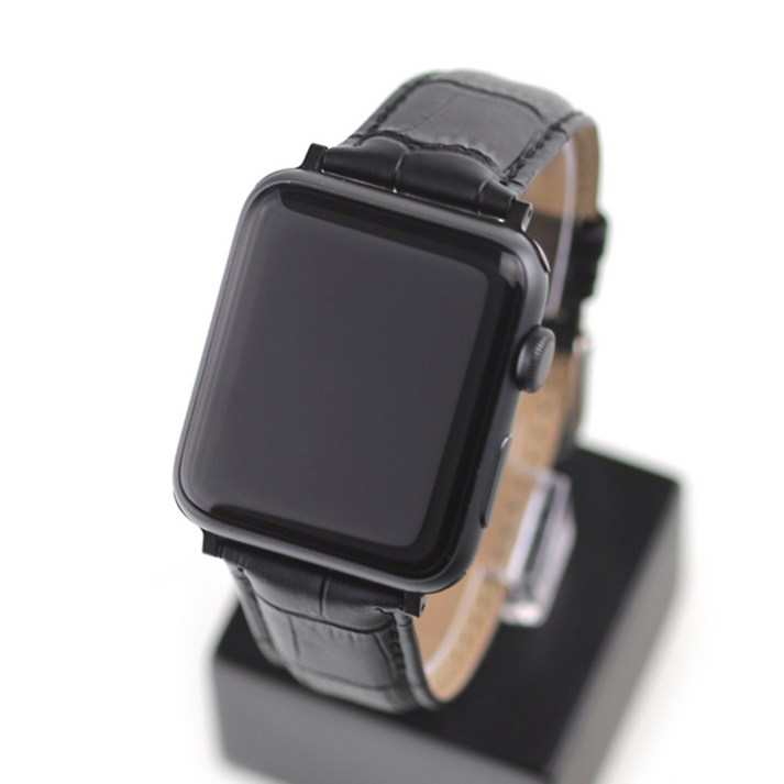 애플워치3456SE 악어무늬 가죽밴드 4244mm 호환 가능