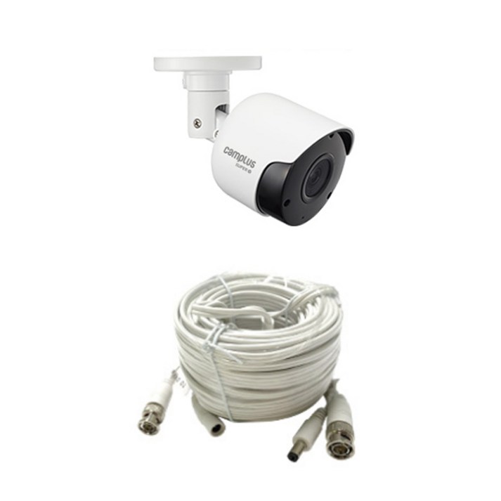 캠플러스 CCTV 뷸렛 카메라 200만화소 + 고급 동축 케이블 20240412