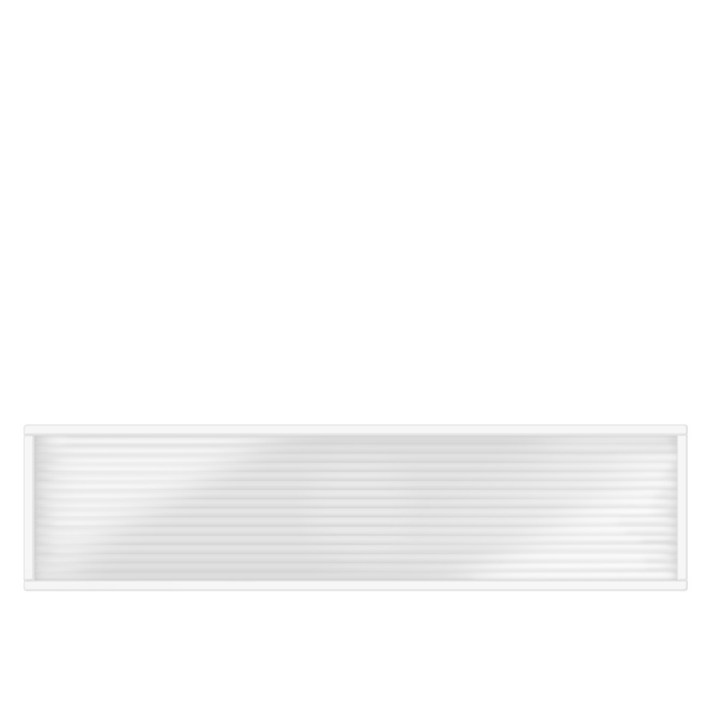 타공판닷컴 클리어 아일랜드 폴리카보네이트 파티션 가로 1200 x 120 x 300 mm, 화이트프레임 투명패널