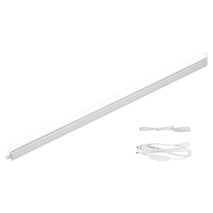 비츠온 와이드 LED T5 1200mm 40W  연결선  스위치 전원선 1.5m 세트, 주광색