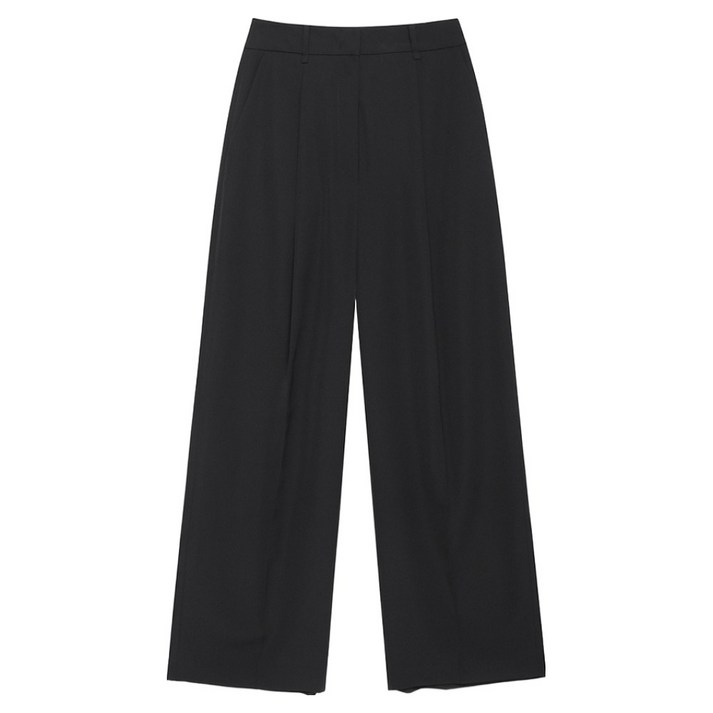 나이스클랍 여성용 턱 와이드 팬츠