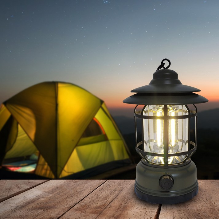 충전식랜턴 비상 충전식 빈티지 감성 LED 캠핑 랜턴 조명 램프