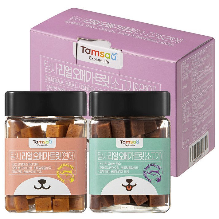 탐사 리얼 오메가 트릿 강아지간식 180g