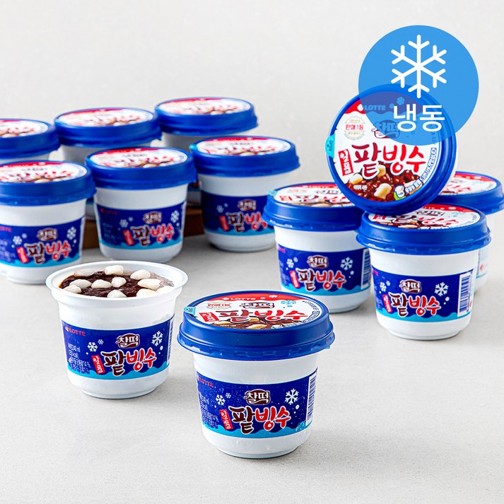 롯데웰푸드 찰떡 일품 팥빙수 (냉동), 240ml, 1개입, 12입