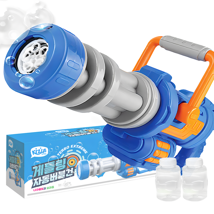 키저스 게틀링 터보 자동 버블건, 혼합색상, 1세트