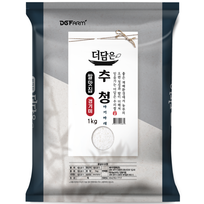 대구농산 경기미 추청 아끼바레 쌀, 1kg특등급, 1개