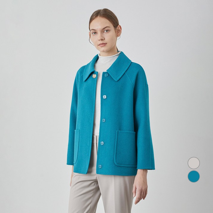 올리비아로렌 여성용 핸드메이드 하프 코트 VOCFU5S1121