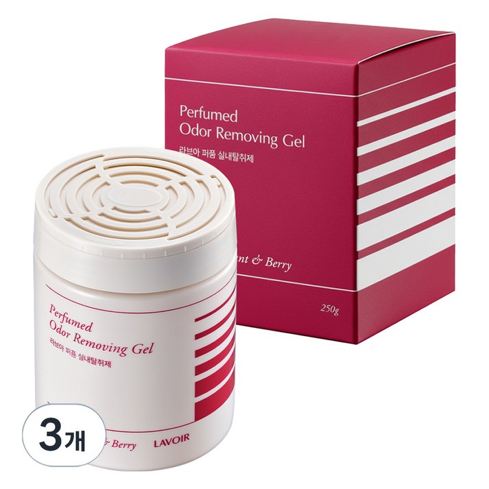 라브아 퍼퓸 실내탈취제 본품 블랙커런트 앤 베리, 250g, 3개