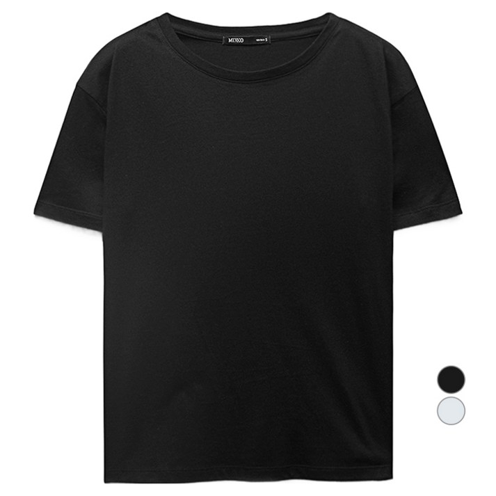 미쏘 여성용 베이직 R넥 티셔츠