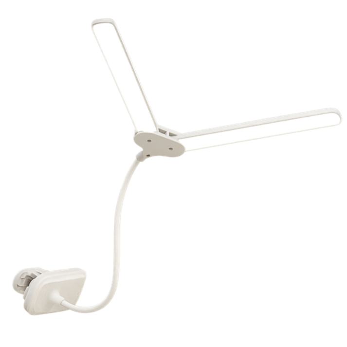 젤루뚝 led 스탠드 집게 조명 충전용, 화이트