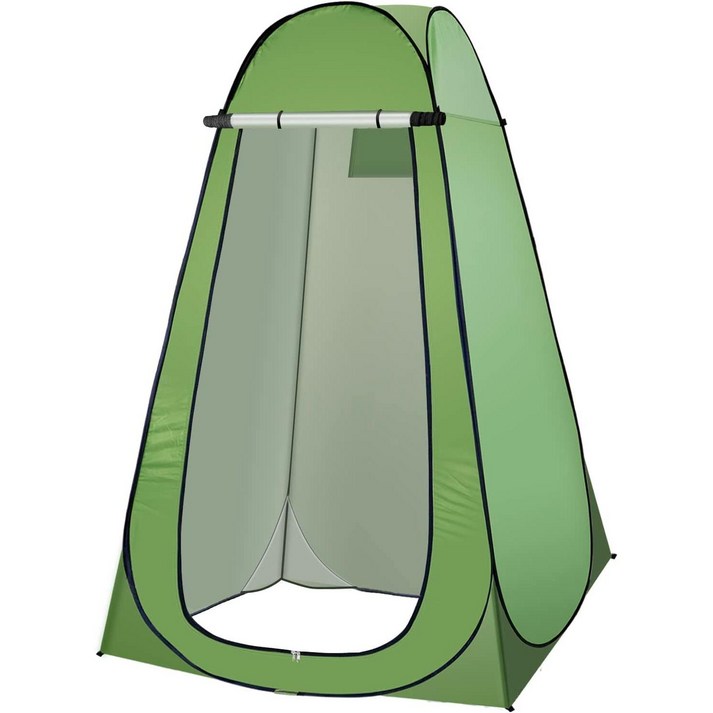 샤워 텐트  휴대용 캠핑 화장실 탈의실 및 해변용 창문이 있는 쉼터 변경 텐트(캐리 백 포함)