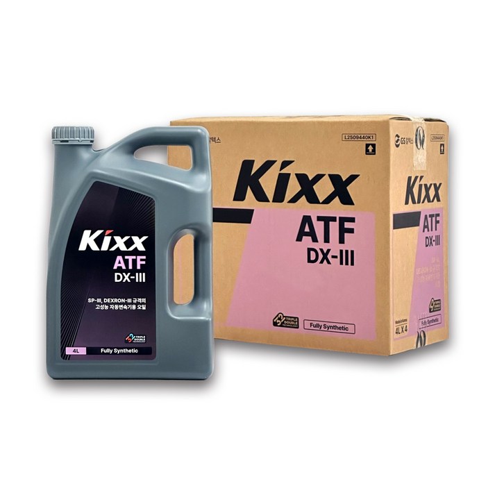 GS칼텍스 Kixx ATF DX-3[DEXRON3(덱스론3)] 자동변속기용 오일 4리터, 1개, 4L