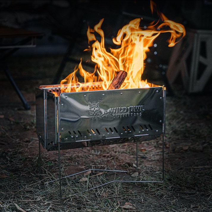 캠피스트 이중연소 스토브 화로대 2중연소 2차연소 2초 설치 해체 접이식