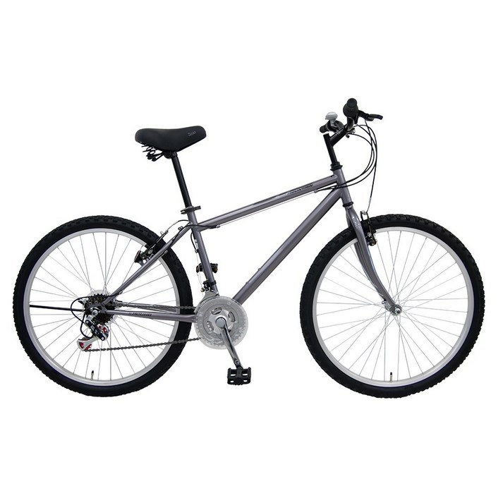 [삼천리자전거] 빅마운틴 21단 26인치 생활용 MTB 자전거 155cm~, 다크실버, 1개, 170cm