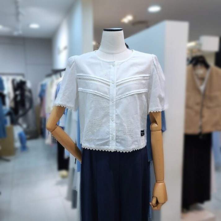 잇미샤 잇미샤 텍스처블록블라우스(ITO7WBL740)_DG