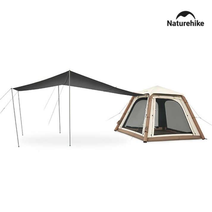 네이처하이크 Pro 앙고 에어텐트(펌프내장형), 브라운[캐노피(타프) 포함]