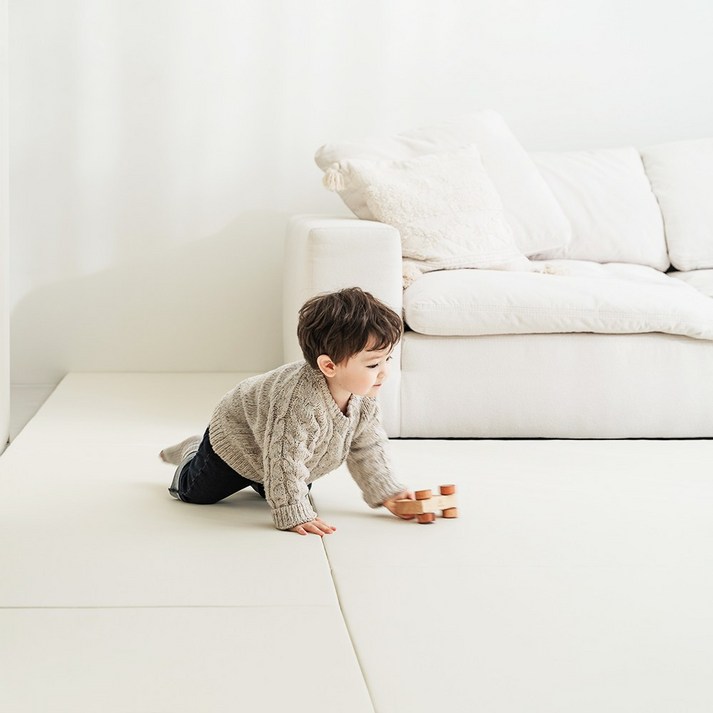 리포소홈 폴더매트 아기 유아 거실 놀이방 틈새 40×70 아이보리, 아이보리