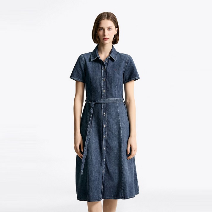 타미힐피거 데님 우븐 셔츠 드레스 (T22F1TDR052WT11BJ)