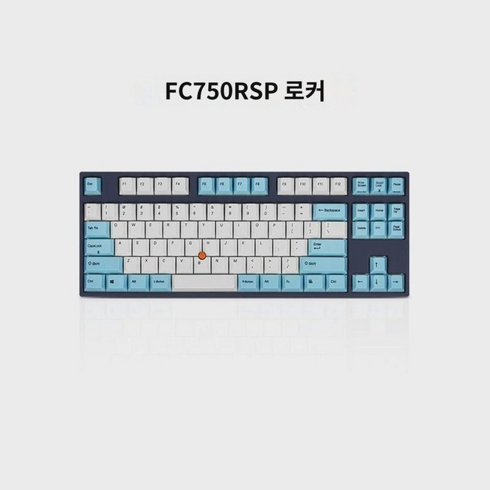 레오폴드 FC750R 무선 유선 식 키보드 듀얼 모드 블루투스 게임 레드 축 87 키