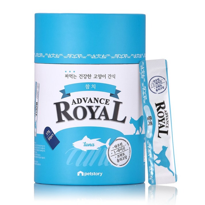 어드밴스 로얄 스틱 짜먹는 고양이간식 50p
